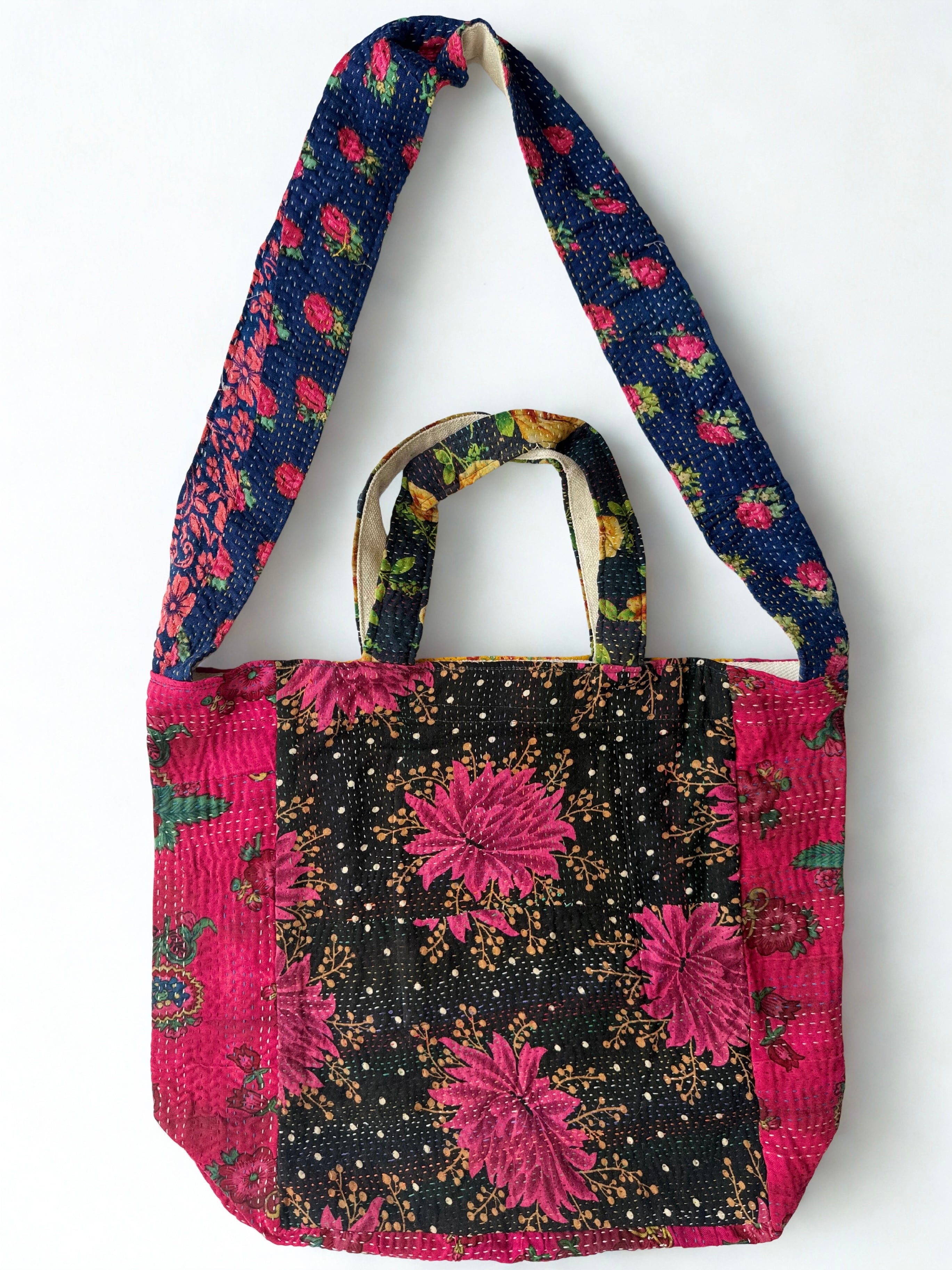Sindhi Ralli Handmade Bag - vintage Kantha