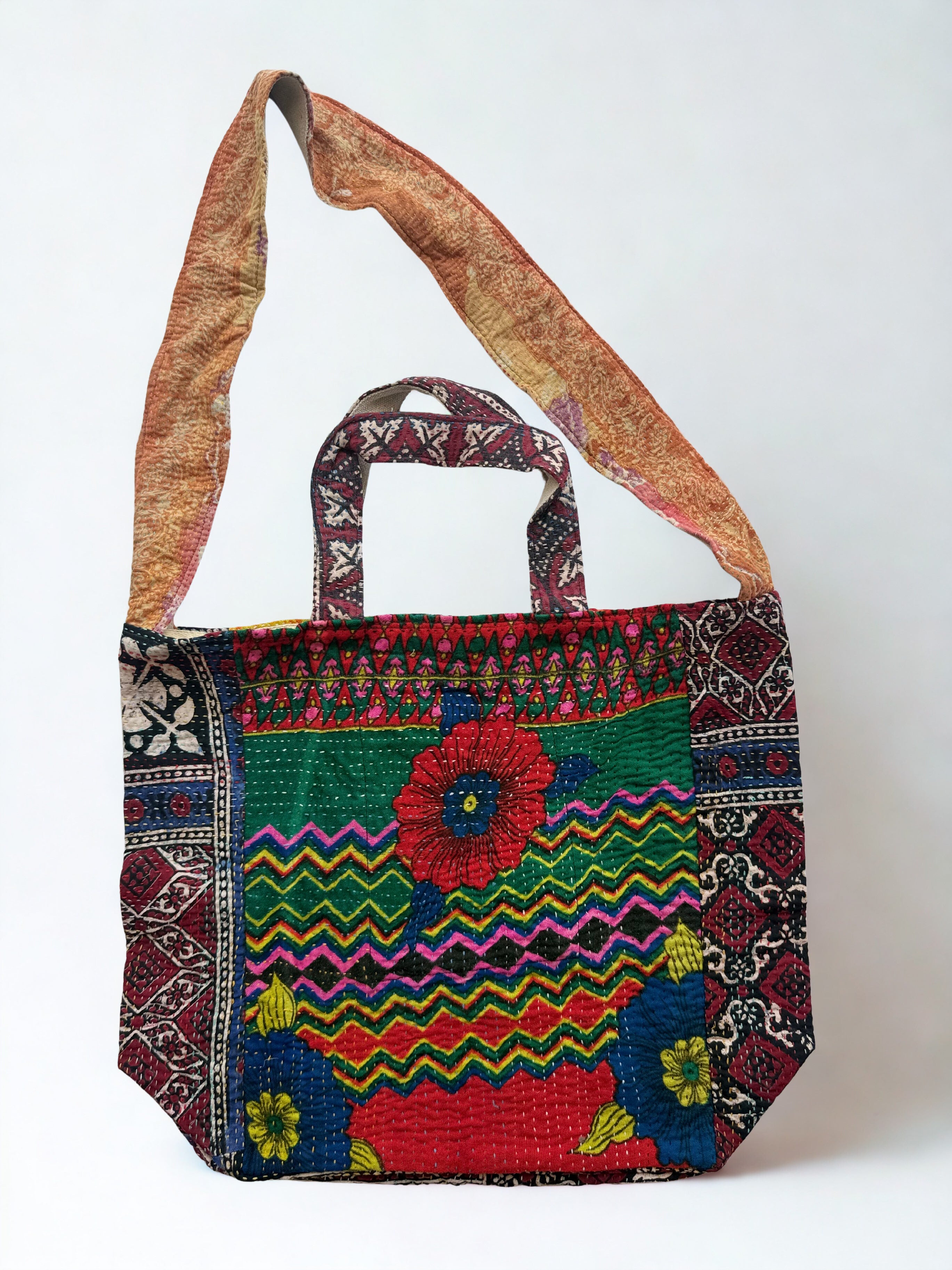 Sindhi Ralli Handmade Bag - Vintage Kantha