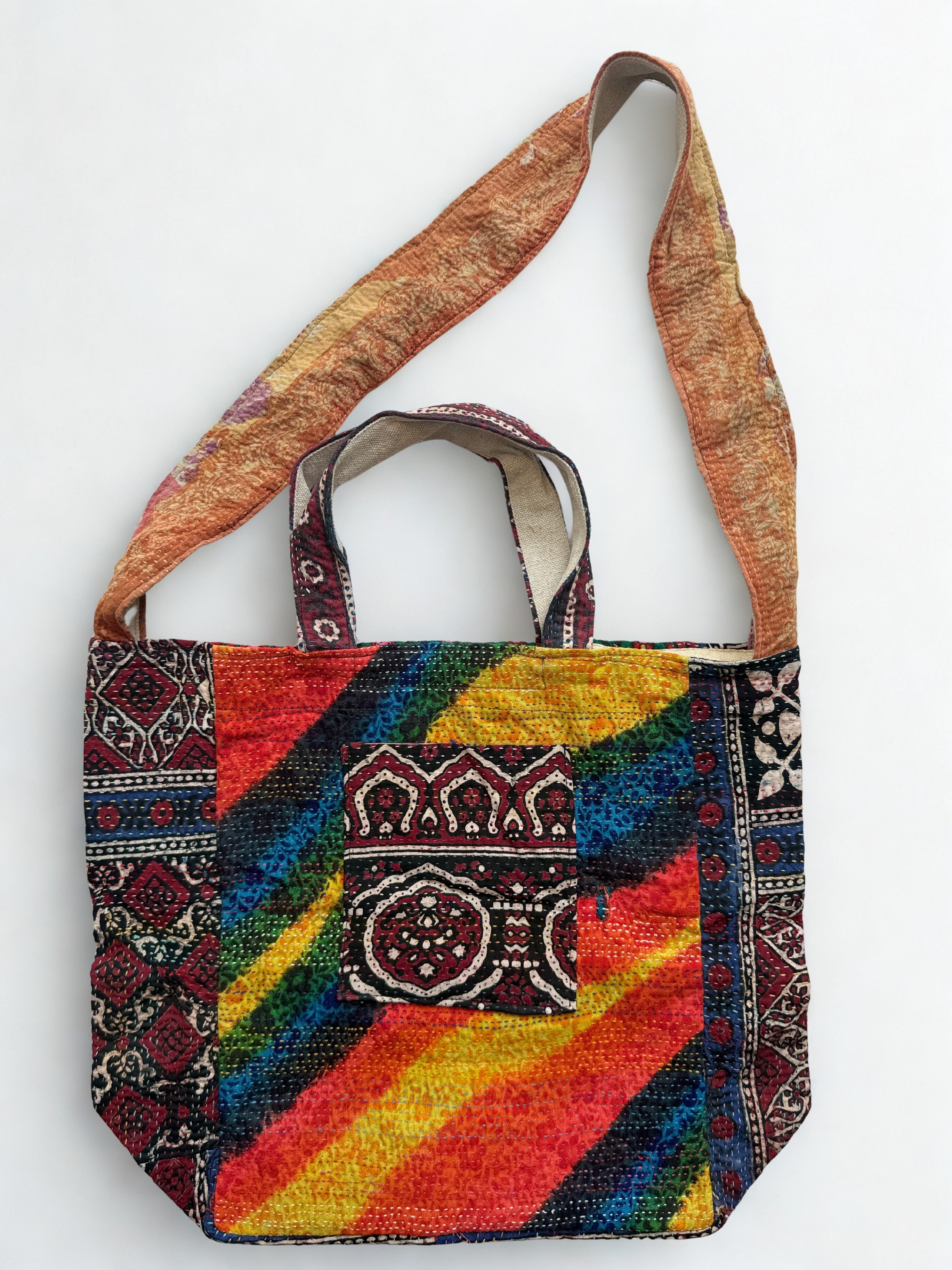 Sindhi Ralli Handmade Bag - Vintage Kantha