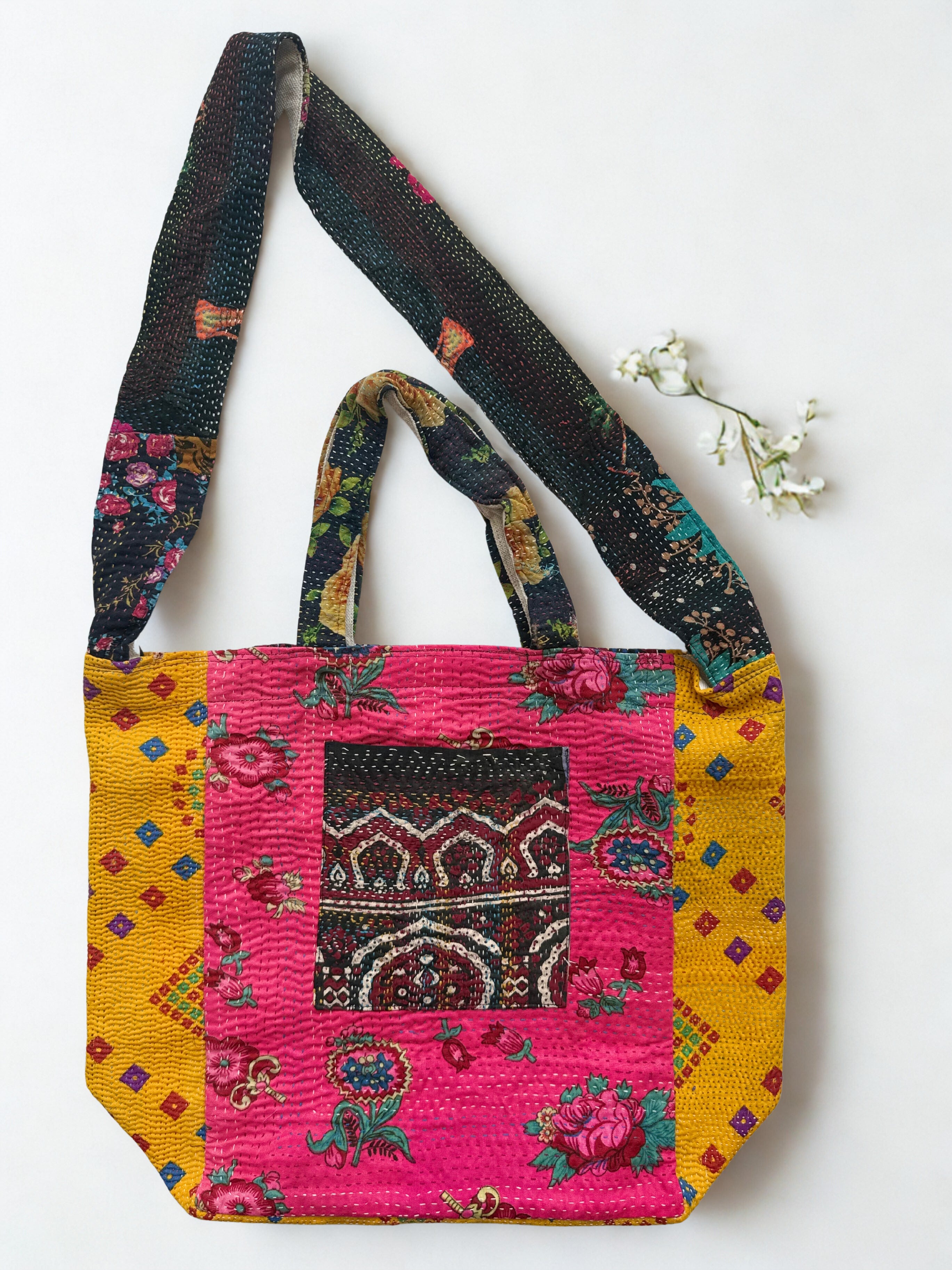 Sindhi Ralli Handmade Bag - Vintage Kantha