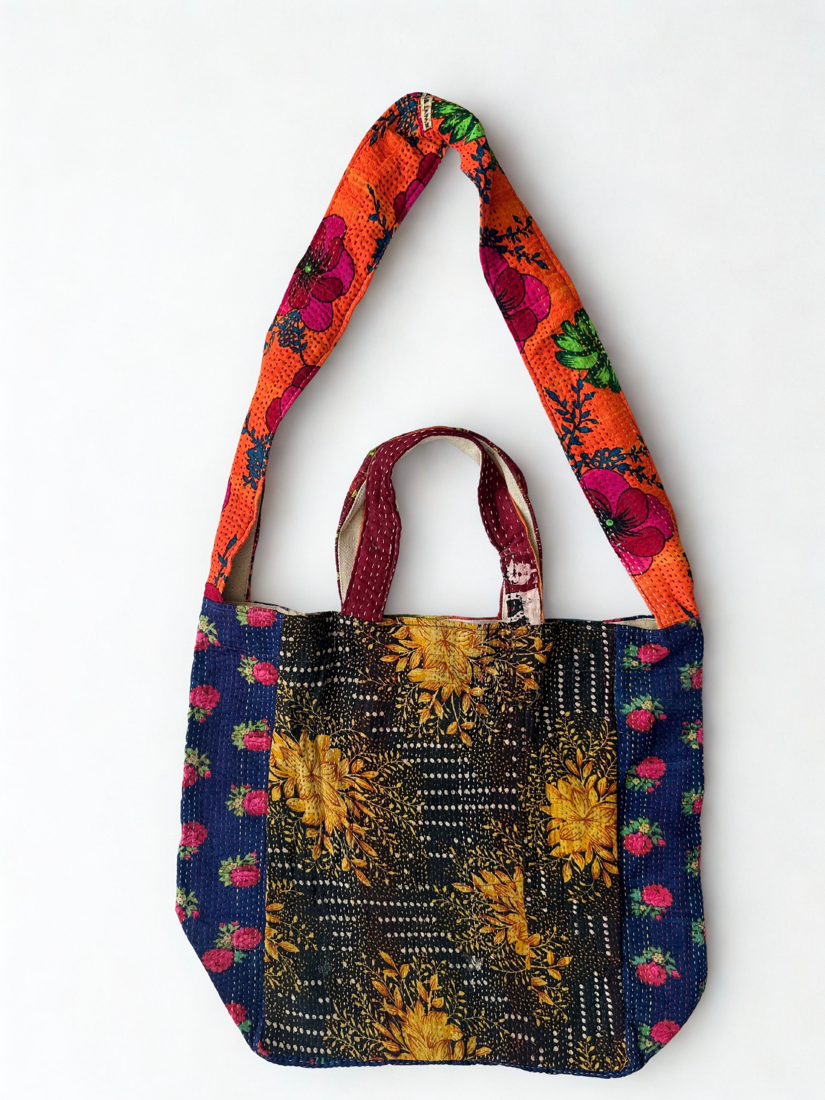 Sindhi Ralli Handmade Bag - vintage Kantha