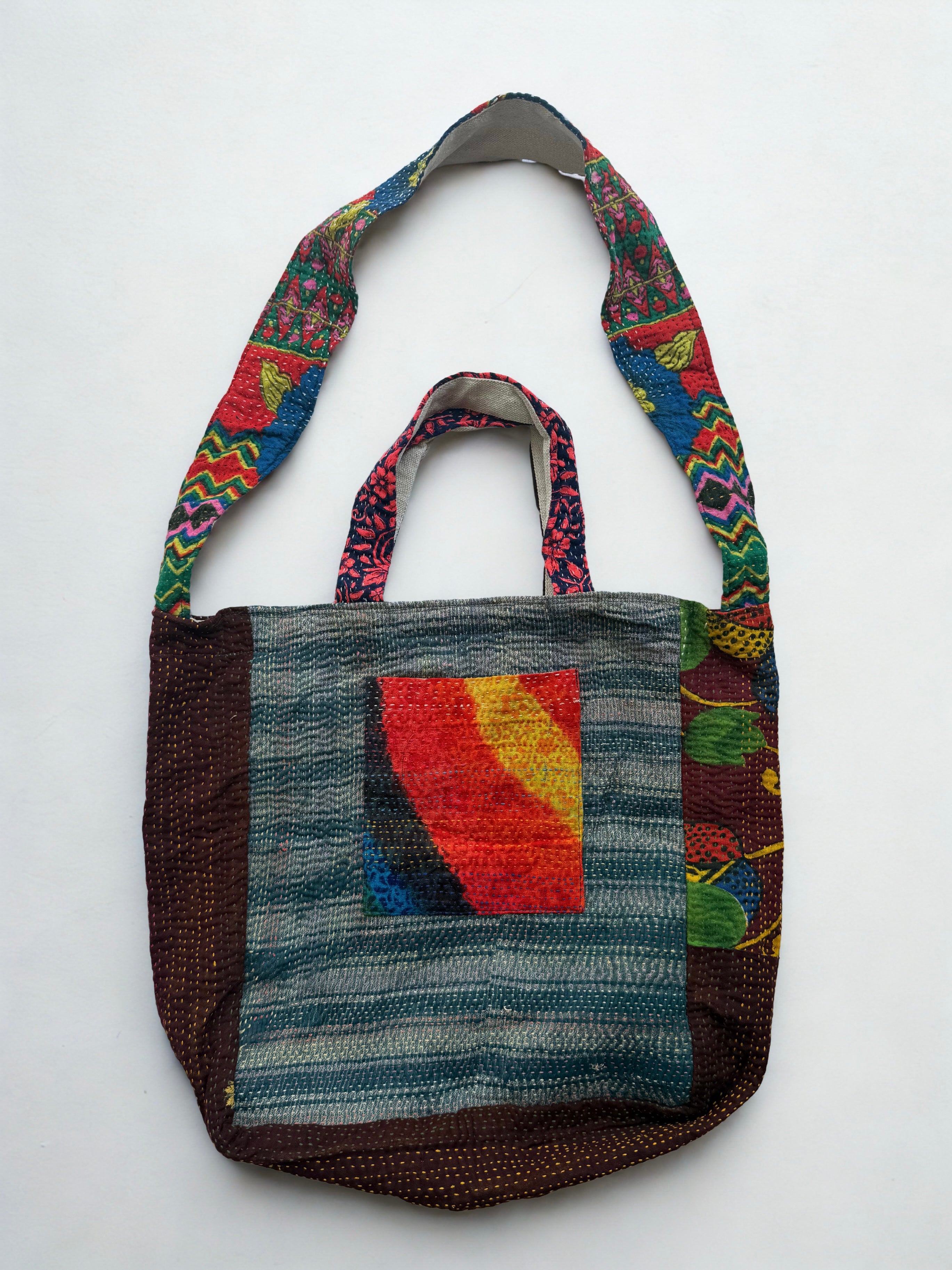 Sindhi Ralli Handmade Bag - Vintage Kantha