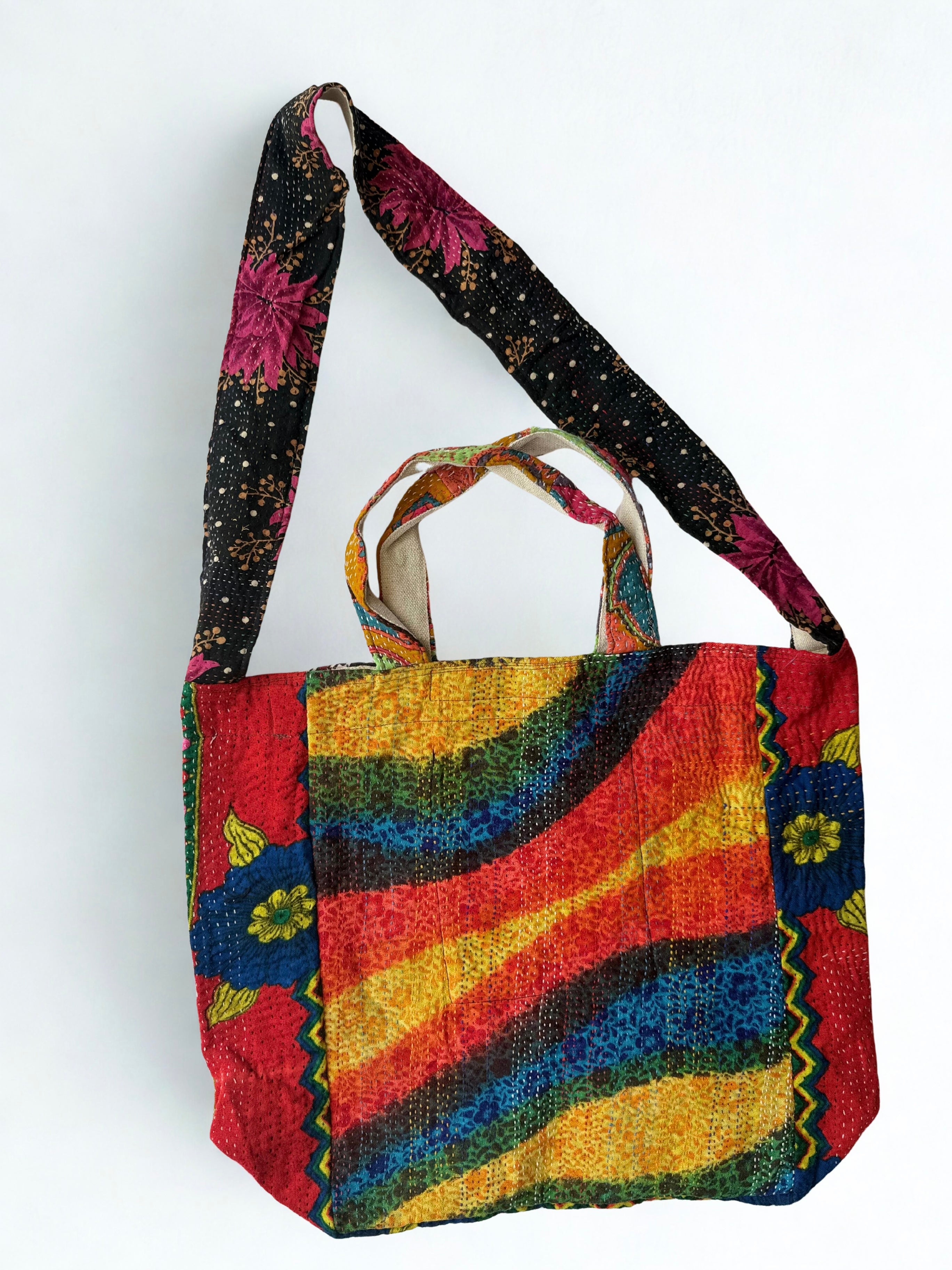 Sindhi Ralli Handmade Bag - Vintage Kantha