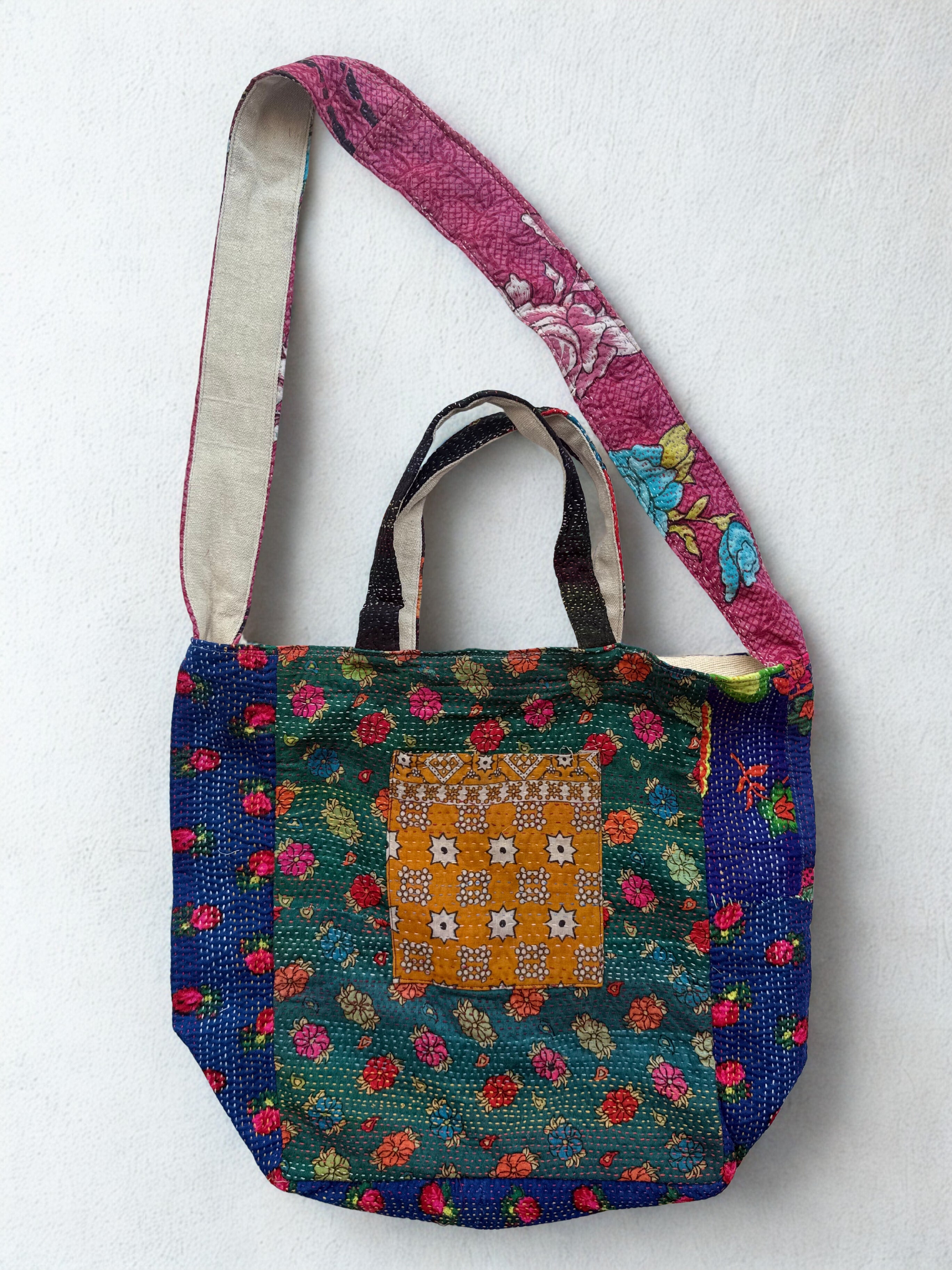 Sindhi Ralli Handmade bag - Vintage Kantha