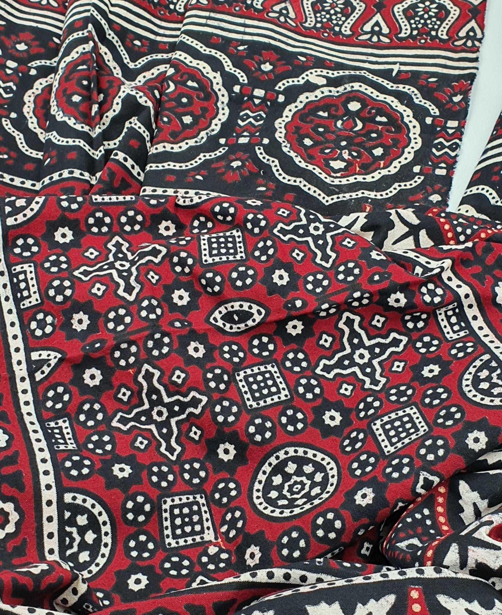 Sindhi Ajrak Stole - QUMAS