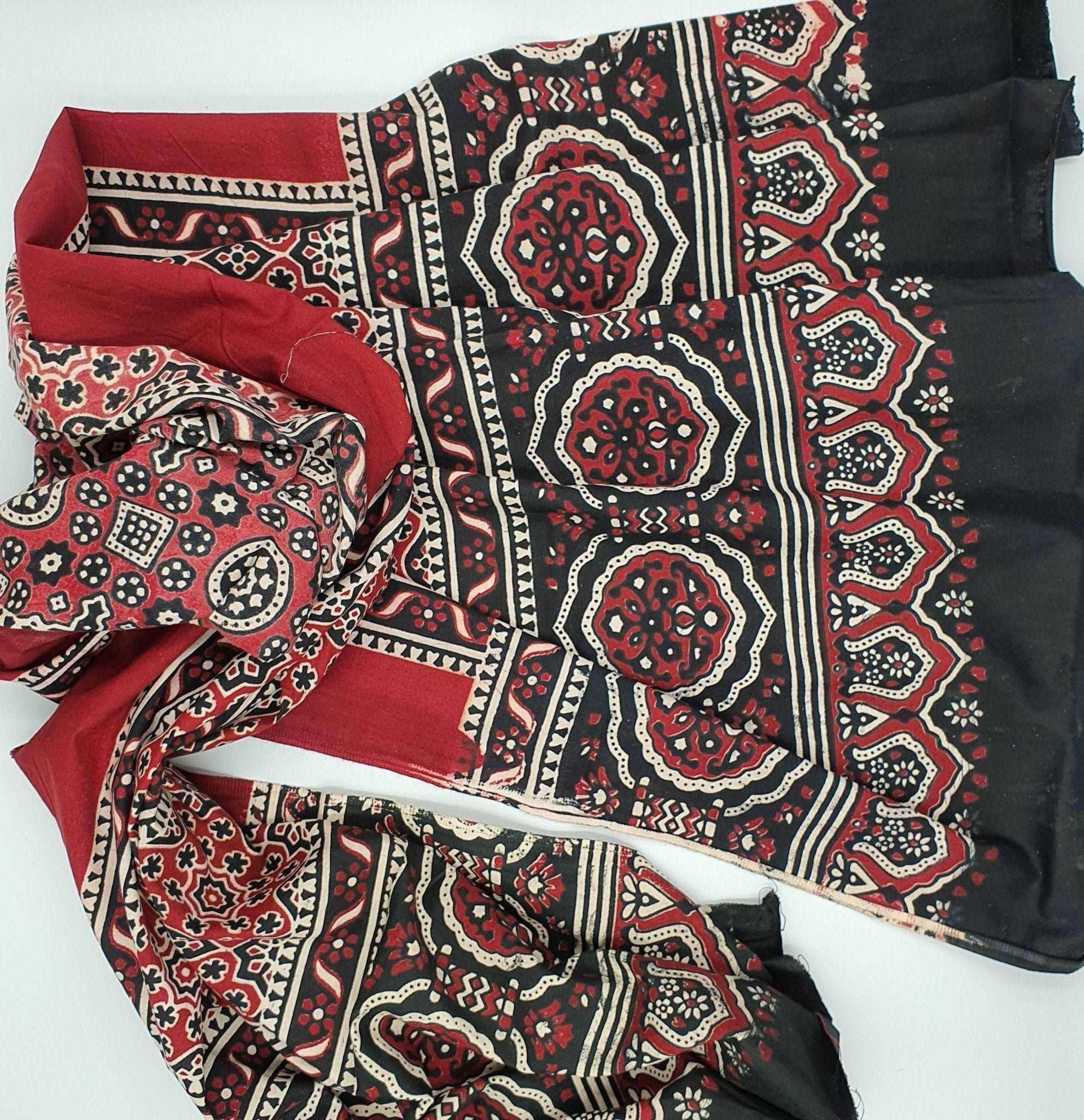 Sindhi Ajrak Stole - QUMAS