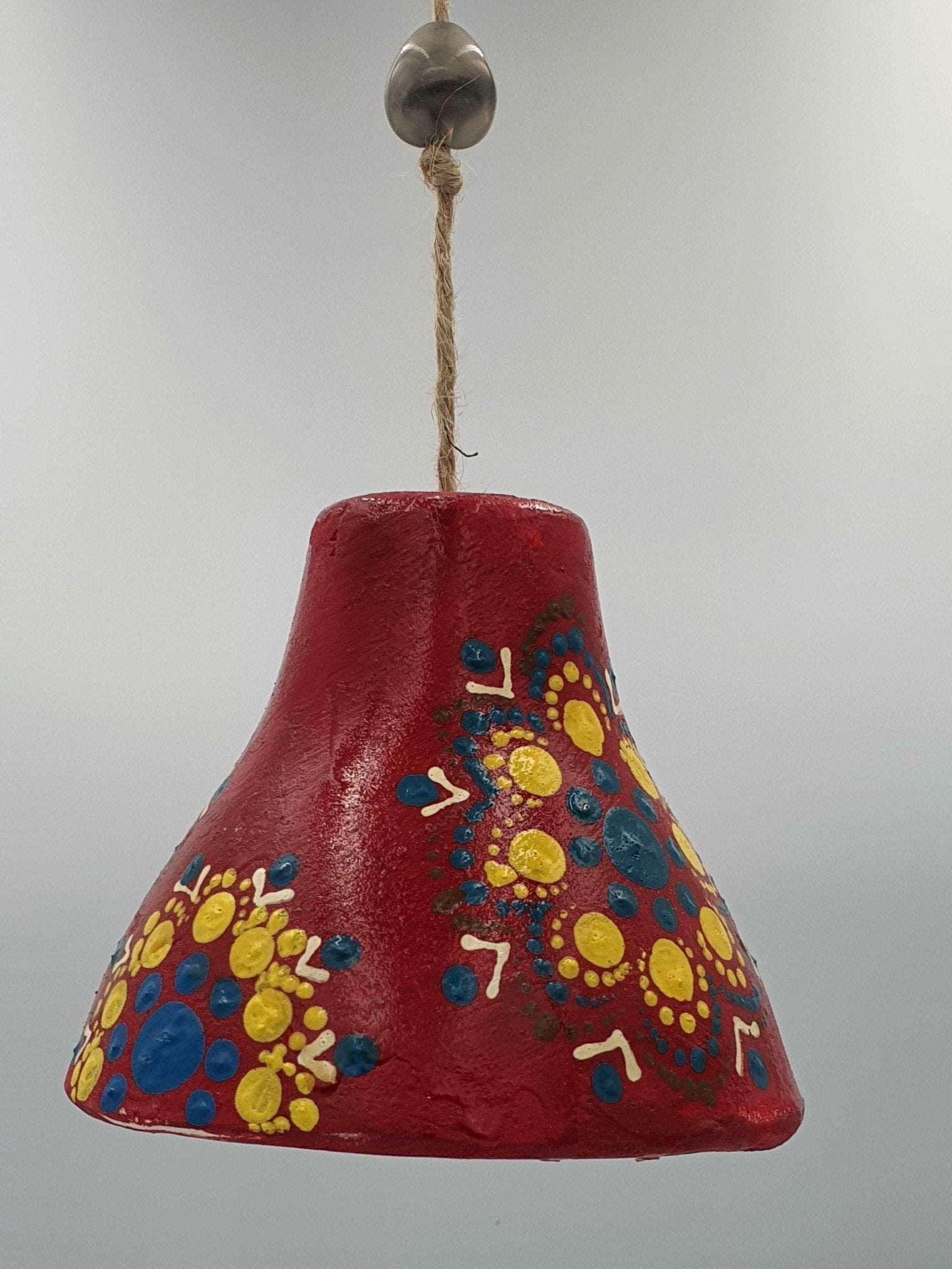 Turkish Ceramic Handpainted Bells - Red - QUMAS